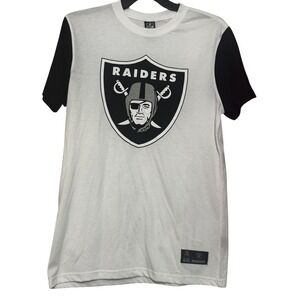Las Vegas Raiders NFL Team Apparel T-Shirt -‎ Size S - White & Black - NEW